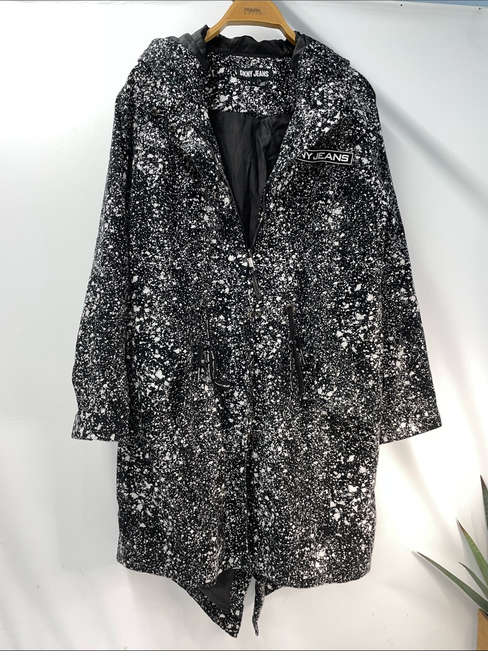 DKNY JEANS HOODED TRENCH COAT FTL-06-019 - Picture 1 of 8
